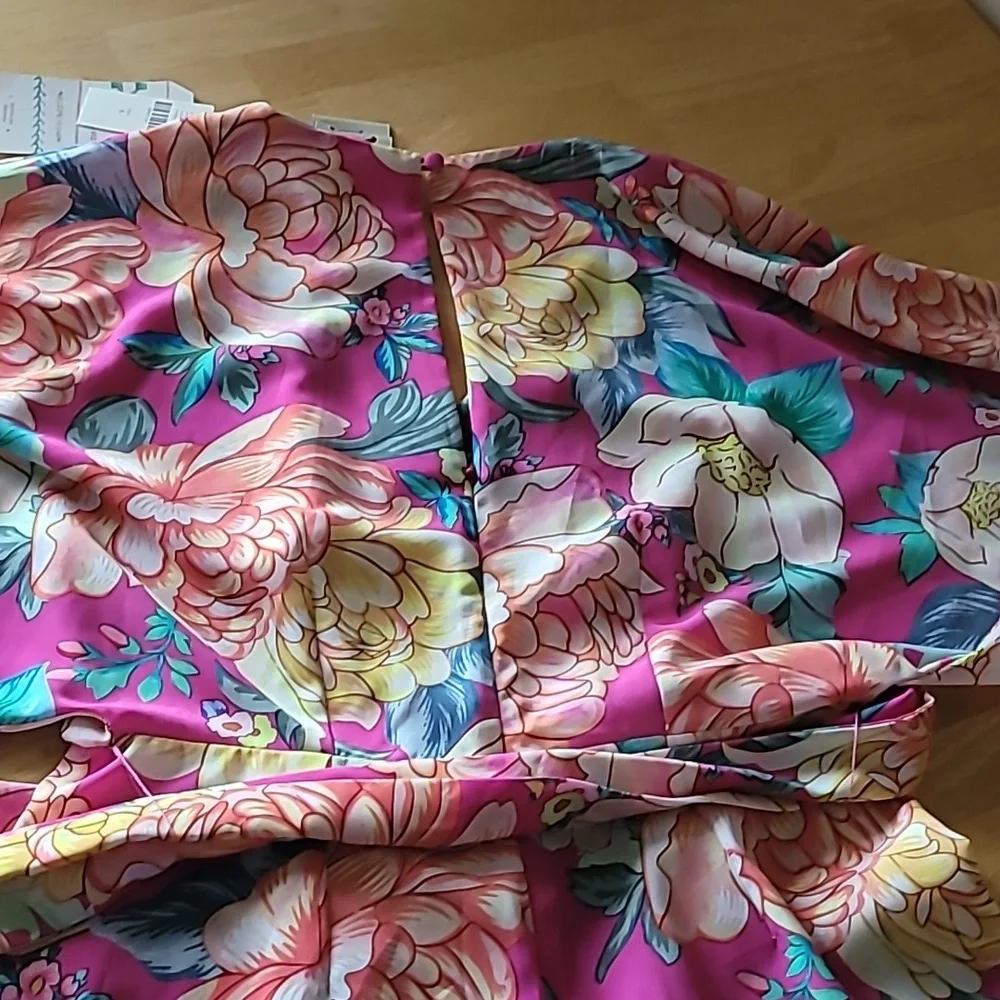 FARM RIO Anthropologie Eulalie Wide-Leg Jumpsuit - Picture 10 of 10